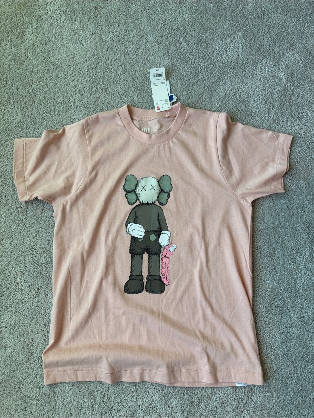 Uniqlo Pink Kids Graphic Tee with Character Patch